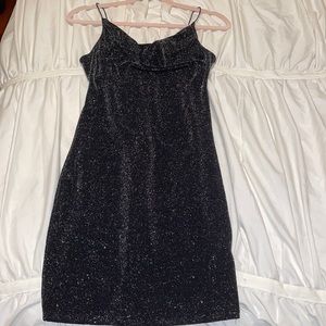 H&M sparkly black dress